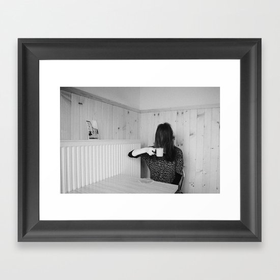 CZARNY TABLE Framed Art Print