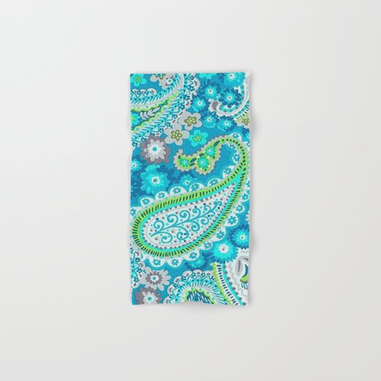 Floral Paisley Pattern 02 Hand & Bath Towel
