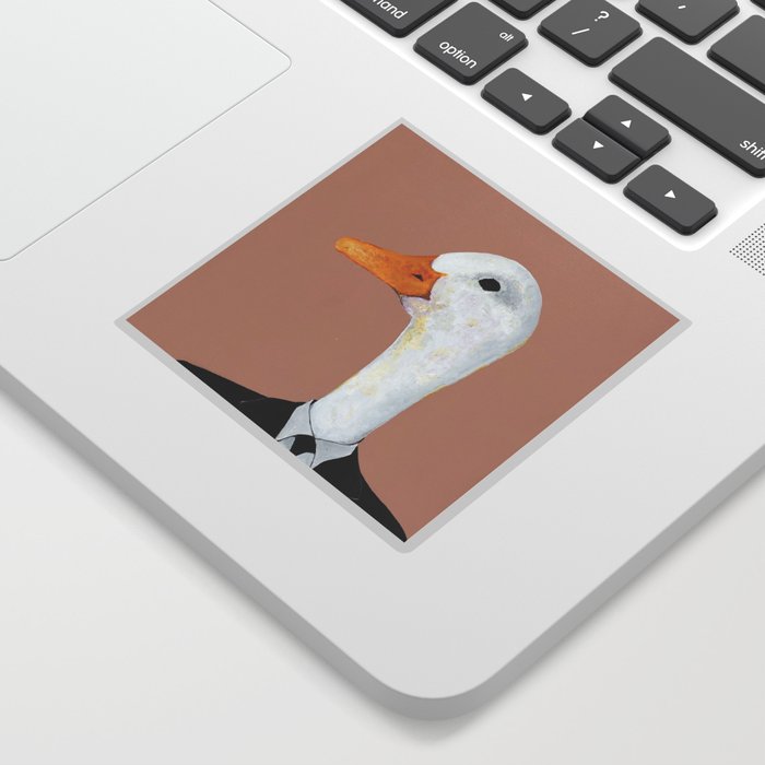 Duck In Suit Sticker