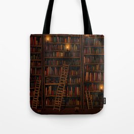 Night library Tote Bag