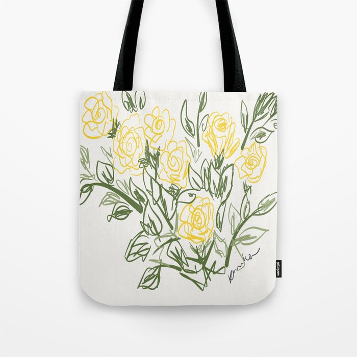 Yellow Roses Tote Bag