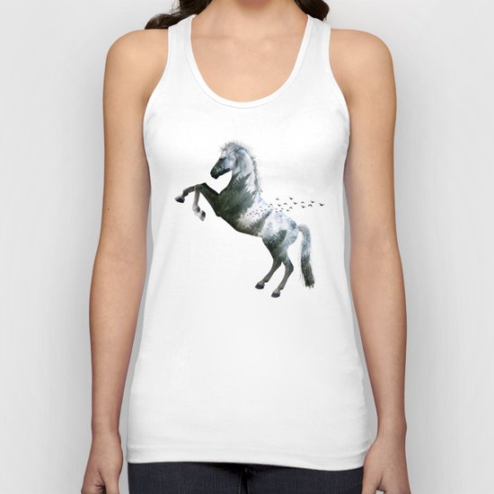 Horse landscape Unisex Tank Top