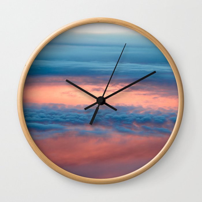 Cyclone in the clouds Wall Clock