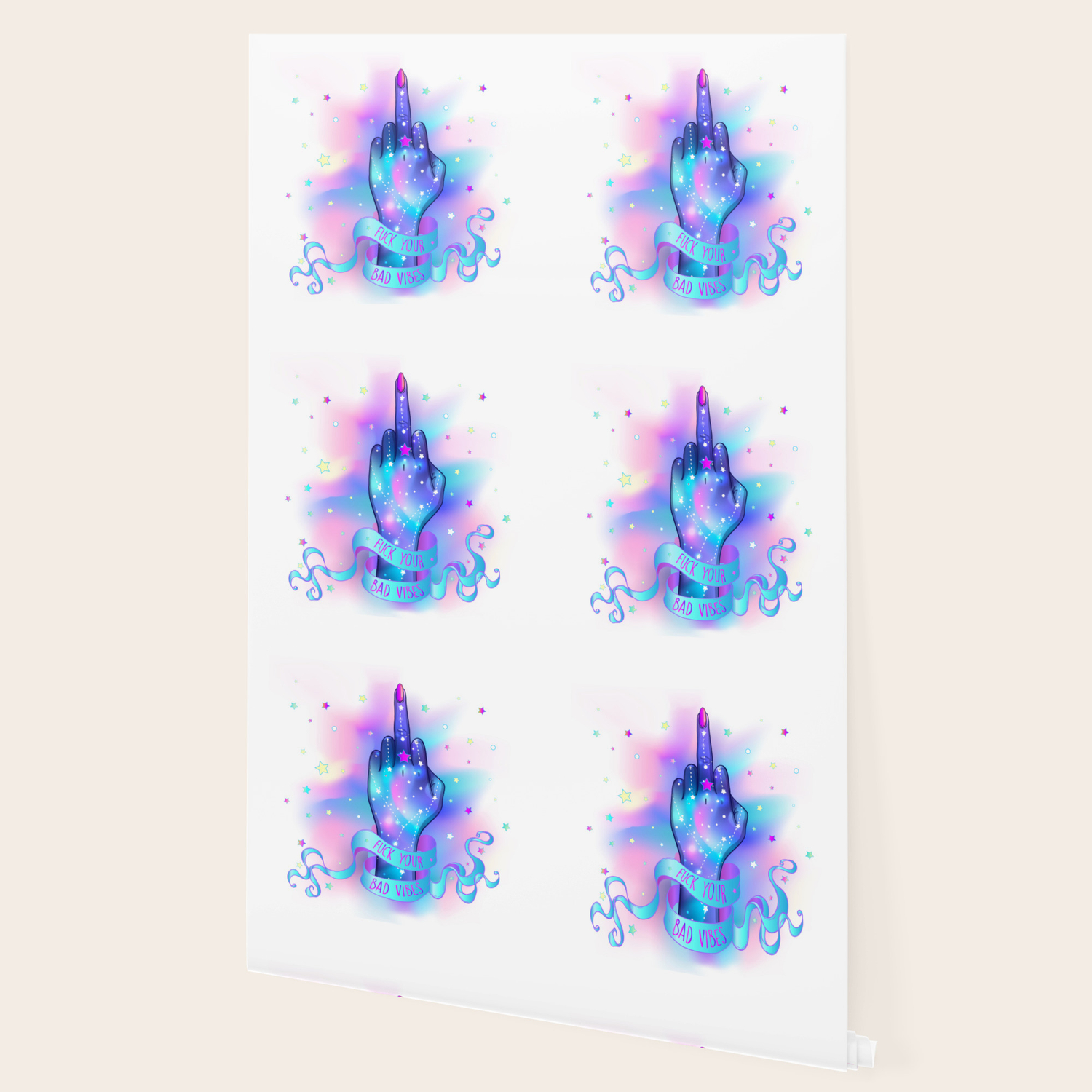 Fuck Your Bad Vibes Wallpaper By Littleladybug Society6