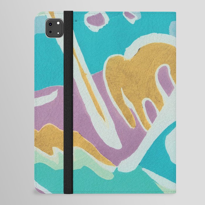 fine art abstract design multicolours iPad Folio Case