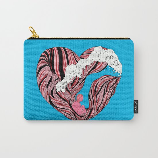 Ocean Heart Carry-All Pouch