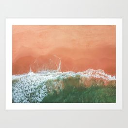 Beach Waves  Art Print