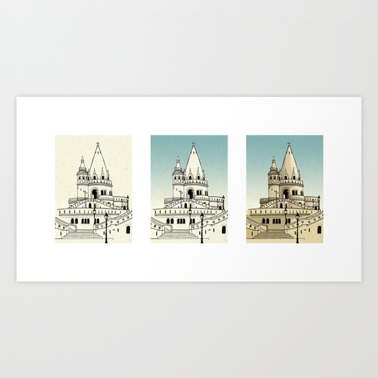 Fisherman's Bastion - Budapest - Hungary Art Print