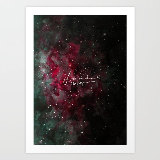 You can do it-red Art Print