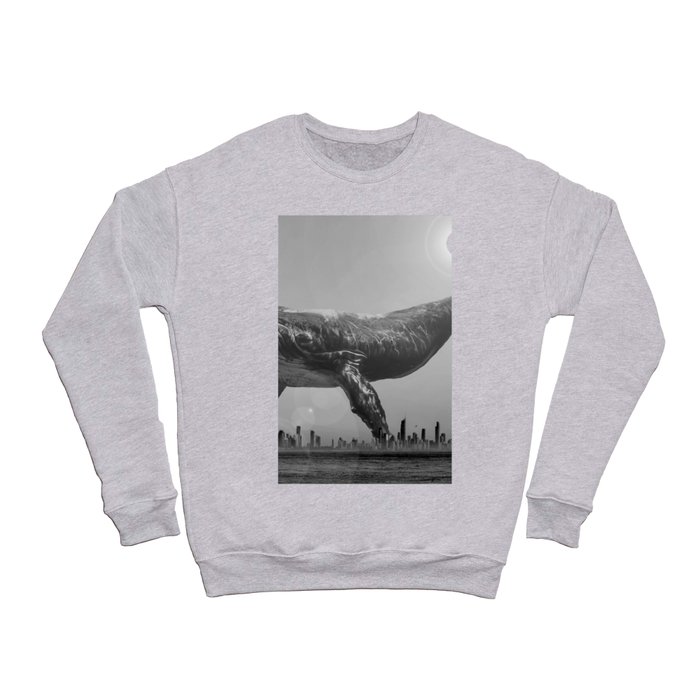 Mega Whale over Surfers Paradise Crewneck Sweatshirt