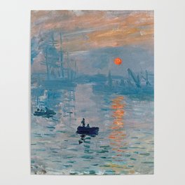 Claude Monet Impression Sunrise Poster