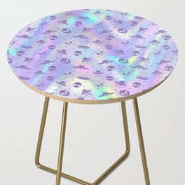 Holographic Aliens Side Table