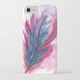 Purple Gold Feather iPhone Case