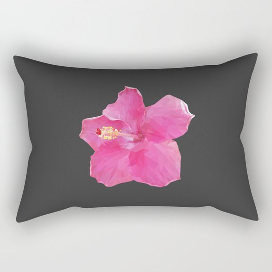 Pink Hawaiian hibiscus Rectangular Pillow