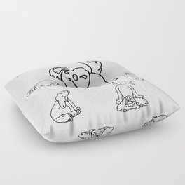Spaniel Puppies Floor Pillow