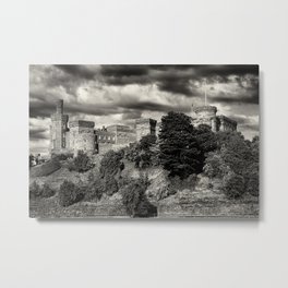 Inverness Castle Scotland Metal Print | Landscape, Architecture, Black and White, Photo 