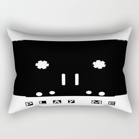 Cassette Tape Play Me Rectangular Pillow