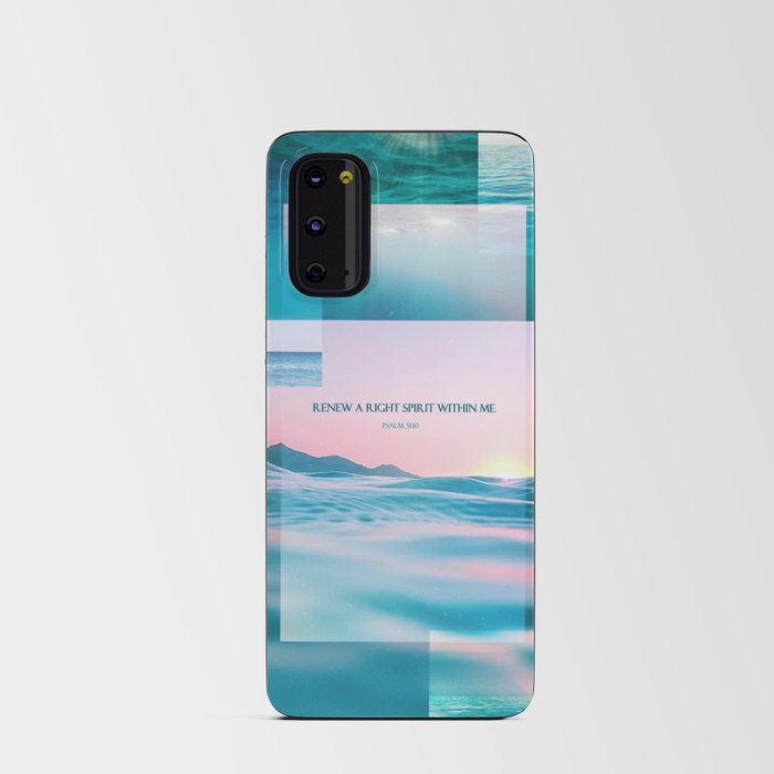 Bible Verse Ocean Collage Android Card Case