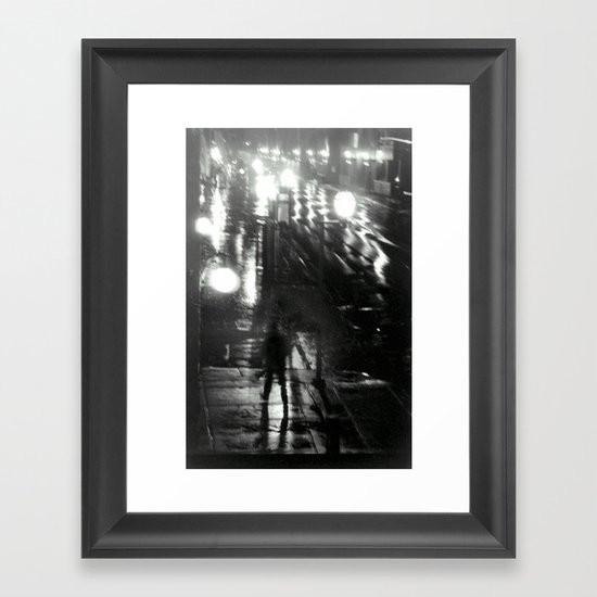 night walk Framed Art Print