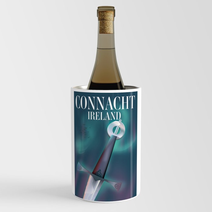 Connacht Ireland travel poster. Wine Chiller