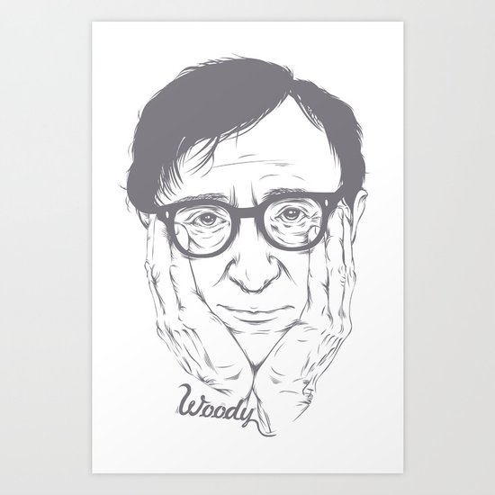 Woody Allen Art Print