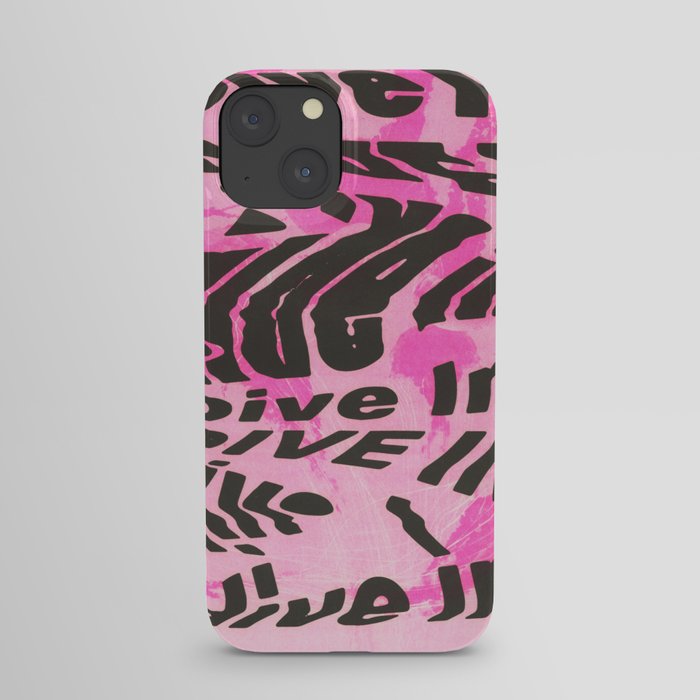 "Dive In" Pink Sea Jellies iPhone Case