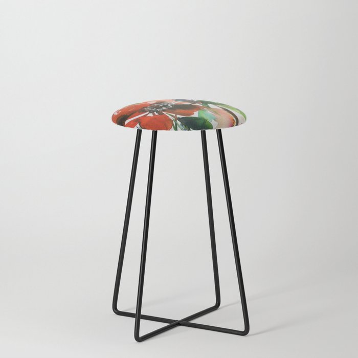 pattern in the garden N.o 1 Counter Stool