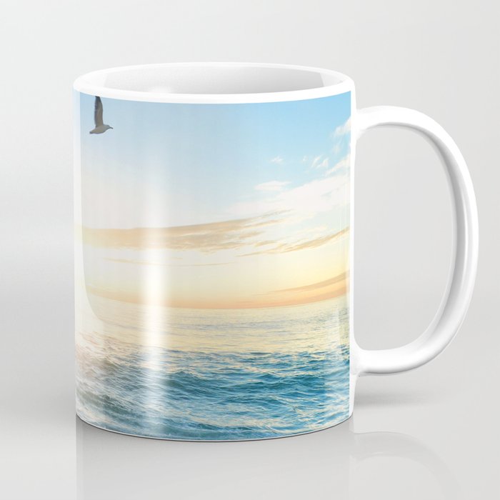Blue Sky with Birds Coffee Mug