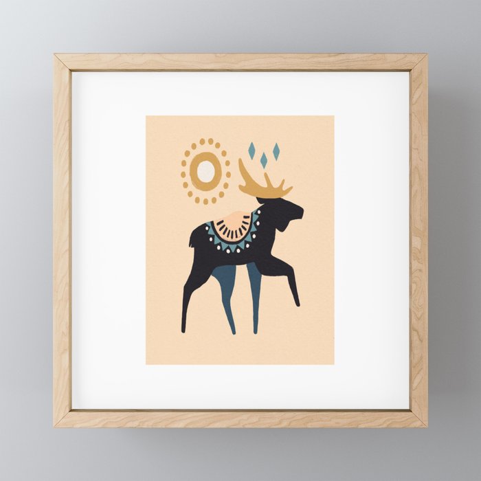 Nordic Sun Framed Mini Art Print