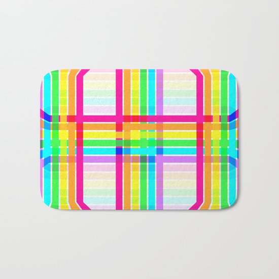 Weaved Rainbow Bath Mat