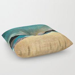 Peacock Vista Floor Pillow