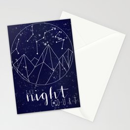 The Night Court Digital Art Stationery Card