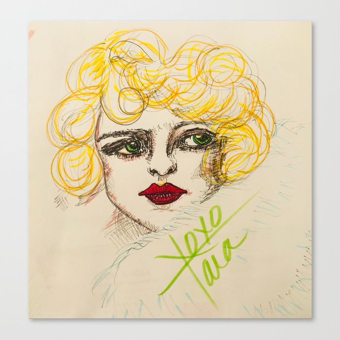 Ziegfeld girl Canvas Print by tara savelo Society6