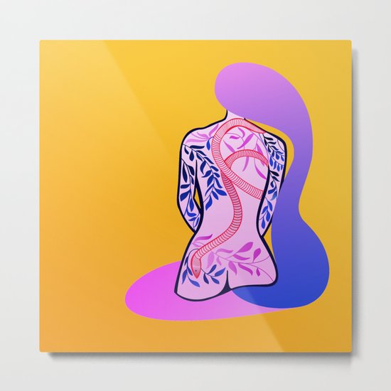 series tattoos: Akiko Metal Print