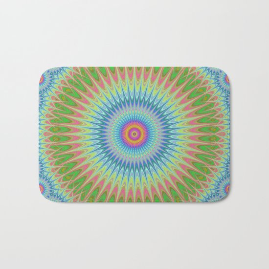 Starry mandala Bath Mat