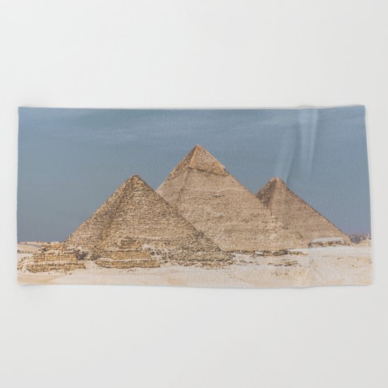 Giza Pyramid Complex Beach Towel