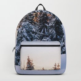 Winter Photography Snowy Forest Nature Trees Backpack