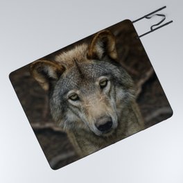 Timber wolf perfection Picnic Blanket