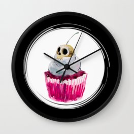 Dead Velvet Cupcake Wall Clock