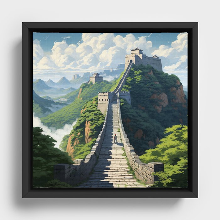 The Great Wall of China Framed Canvas