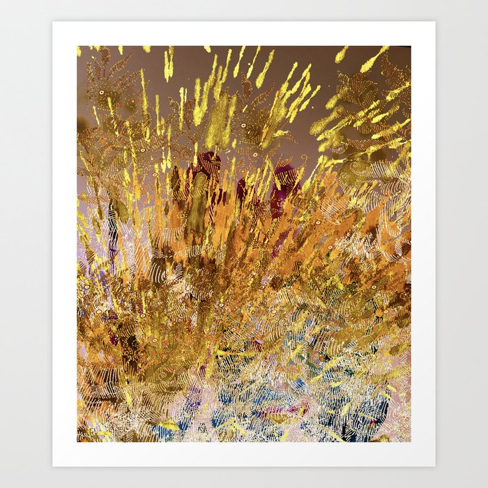 splash of gold Art Print