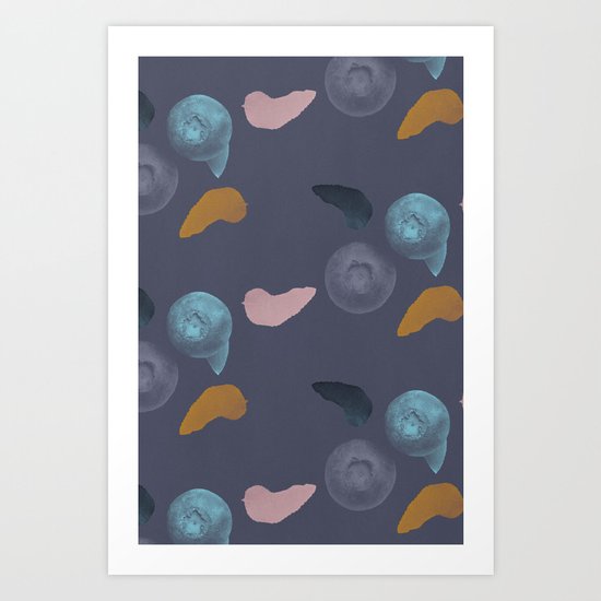 Blueberries 2 Art Print