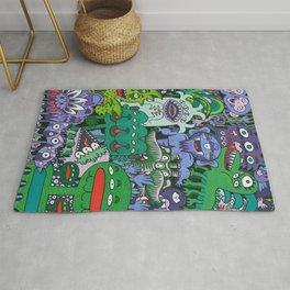 Monster Friends Area & Throw Rug