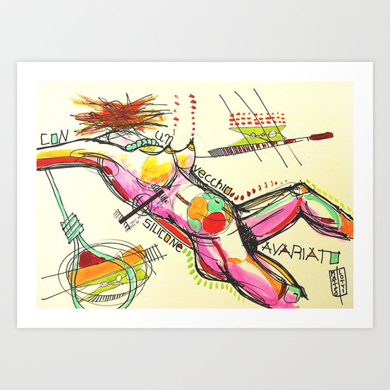 Silicone avariato Art Print