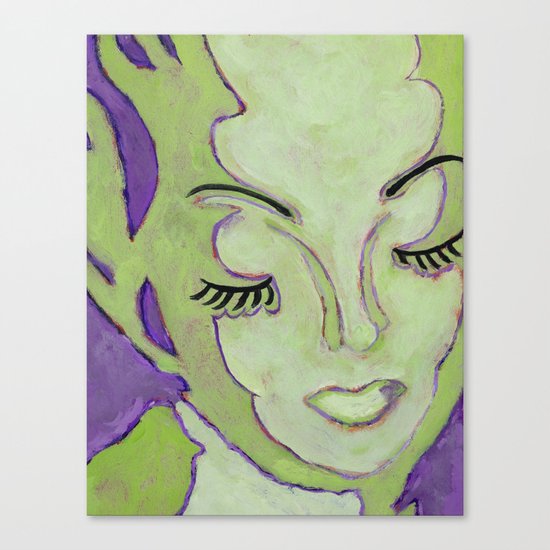 Mug Shot Green/Lares and Penates Series Canvas Print