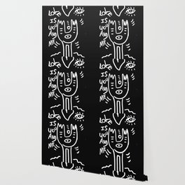 Graffiti Love Wallpaper For Any Decor Style Society6