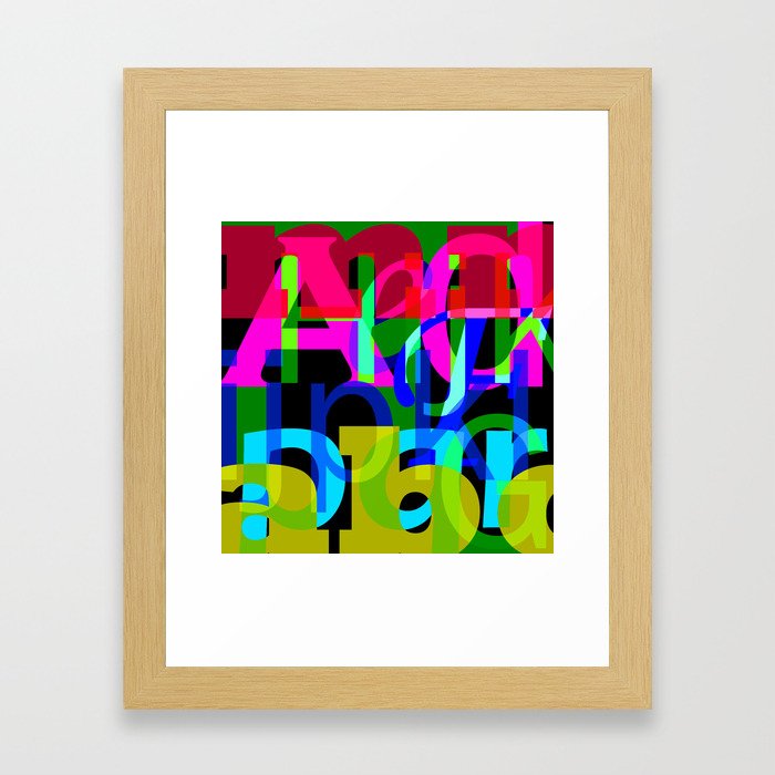 alphabet 2 Framed Art Print