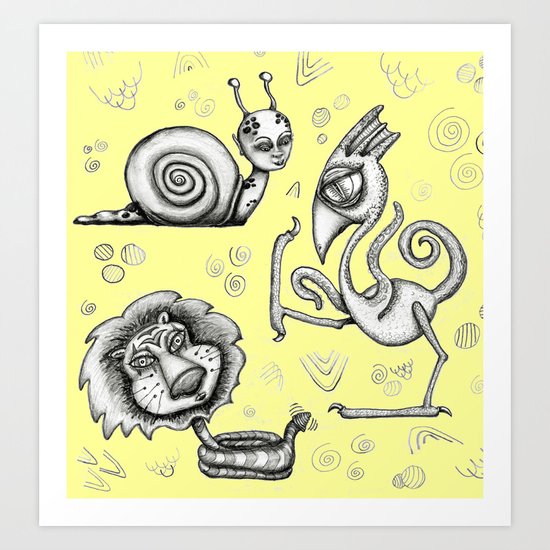 Creature Feature Art Print