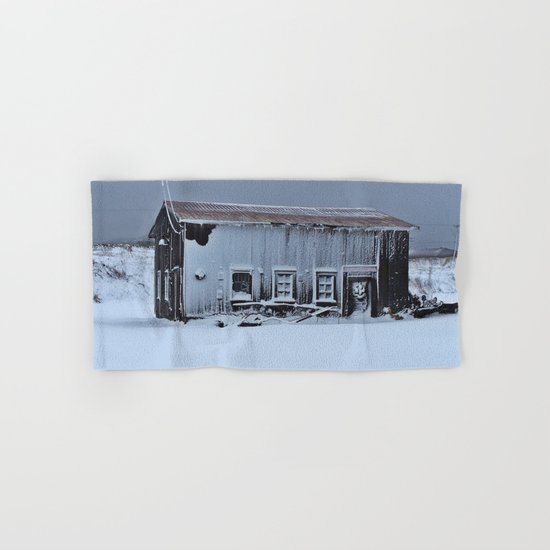 Snow Caked Barn Hand & Bath Towel