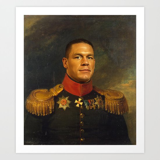 John Cena - replaceface Art Print